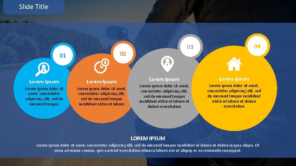 Slide Title 02 01 Lorem Ipsum Lorem ipsum dolor sit amet, consectetur adipiscing elit,