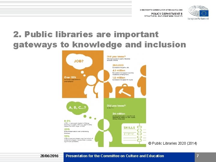 2. Public libraries are important gateways to knowledge and inclusion © Public Libraries 2020 2. Public libraries are important gateways to knowledge and inclusion © Public Libraries 2020