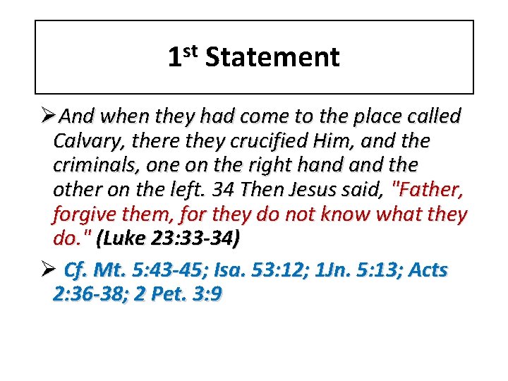 Jesus Statements From the Cross Jesus death burial
