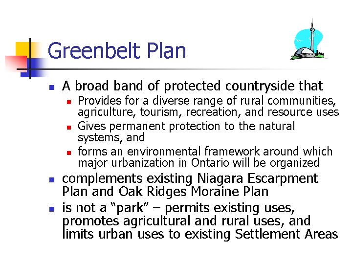 A Sustainable Action Plan for TORONTO A Sustainable