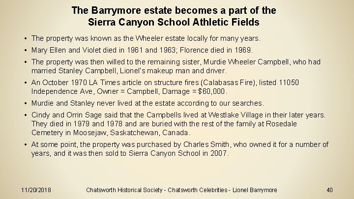 The Barrymore estate becomes a part of the Sierra Canyon School Athletic Fields •