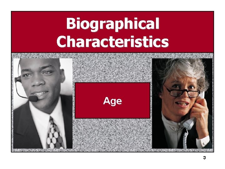 Biographical Characteristics Age 3 