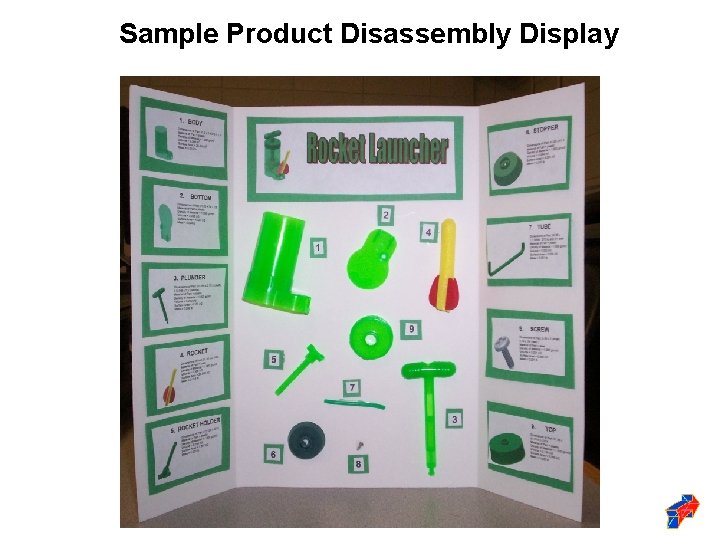 Sample Product Disassembly Display 
