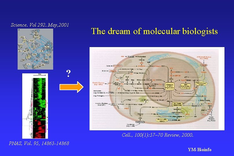 Science. Vol 292. May, 2001 The dream of molecular biologists ? Cell. , 100(1):