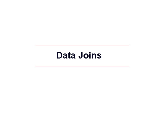 Data Joins GIS 13 