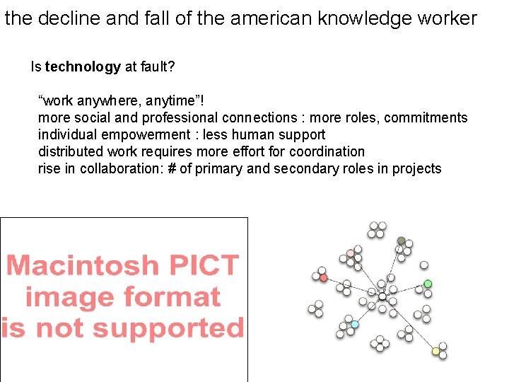 the decline and fall of the american knowledge worker Is technology at fault? “work