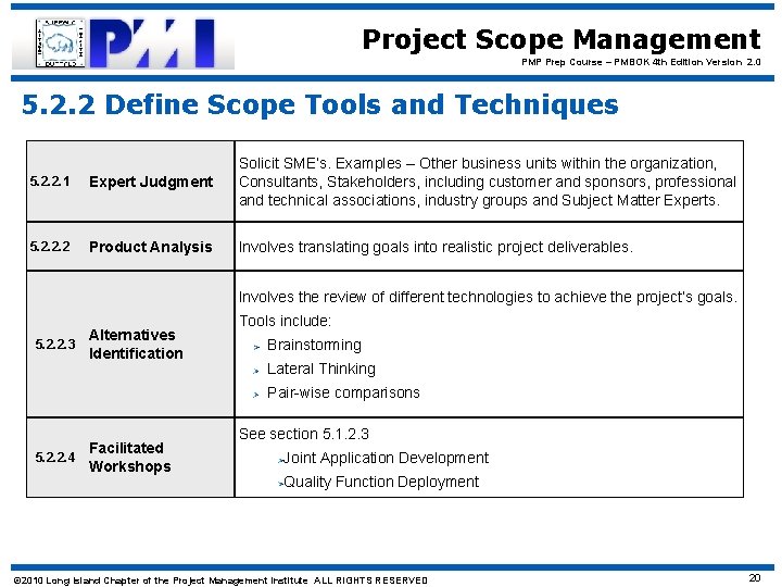 Project Scope Management PMP Prep Course – PMBOK 4 th Edition Version 2. 0