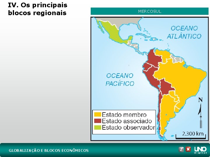 IV. Os principais blocos regionais GLOBALIZAÇÃO E BLOCOS ECONÔMICOS MERCOSUL 