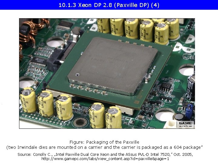 10. 1. 3 Xeon DP 2. 8 (Paxville DP) (4) Figure: Packaging of the