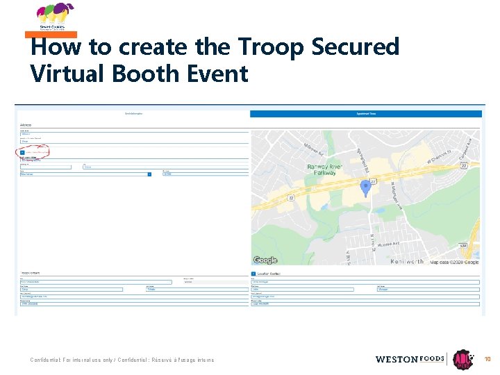 How to create the Troop Secured Virtual Booth Event Confidential: For internal use only