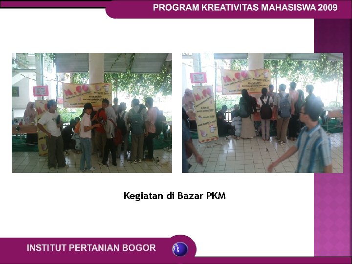 Kegiatan di Bazar PKM 