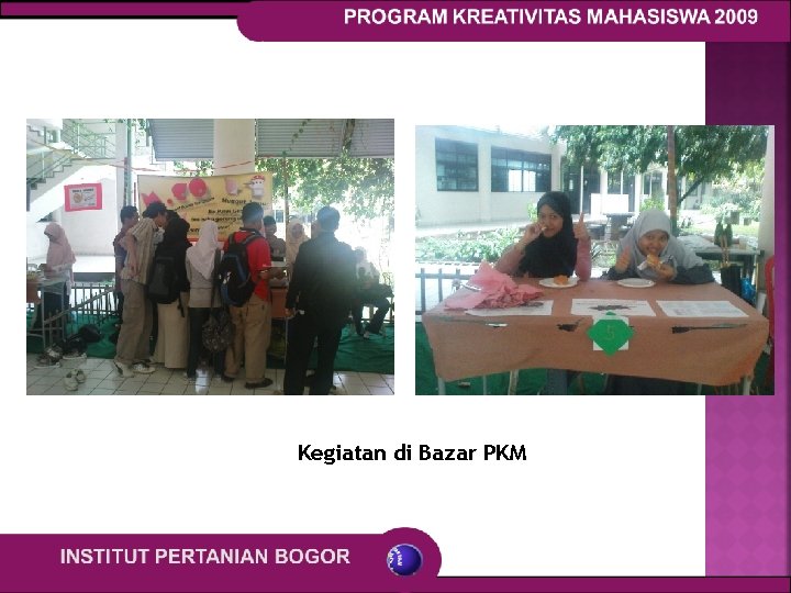 Kegiatan di Bazar PKM 