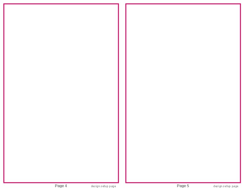 Page 4 design setup page Page 5 design setup page 