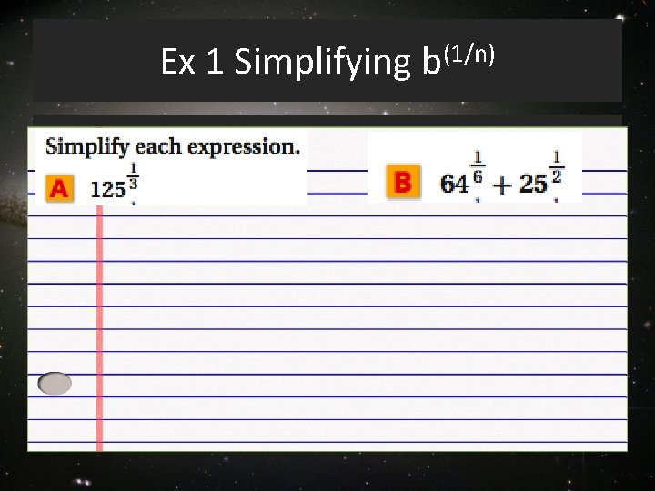 Ex 1 Simplifying b(1/n) 
