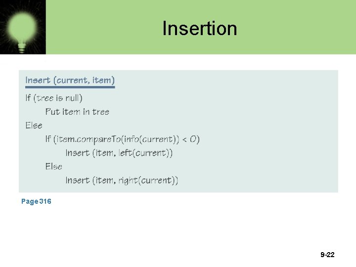 Insertion Page 316 9 -22 