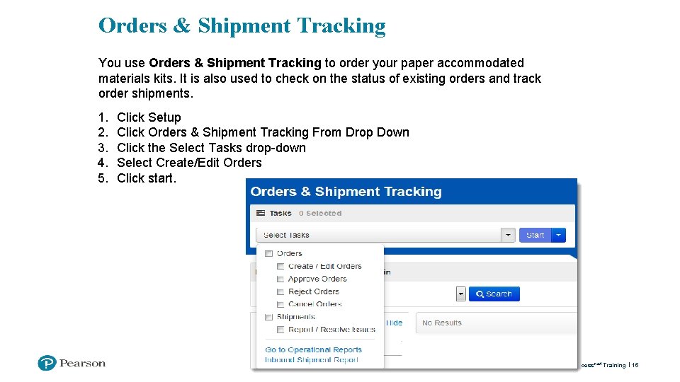 Orders & Shipment Tracking You use Orders & Shipment Tracking to order your paper