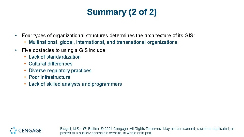 Summary (2 of 2) • Four types of organizational structures determines the architecture of Summary (2 of 2) • Four types of organizational structures determines the architecture of