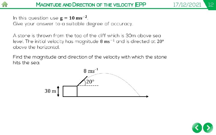 MAGNITUDE AND DIRECTION OF THE VELOCITY |EPP Find the magnitude and direction of the