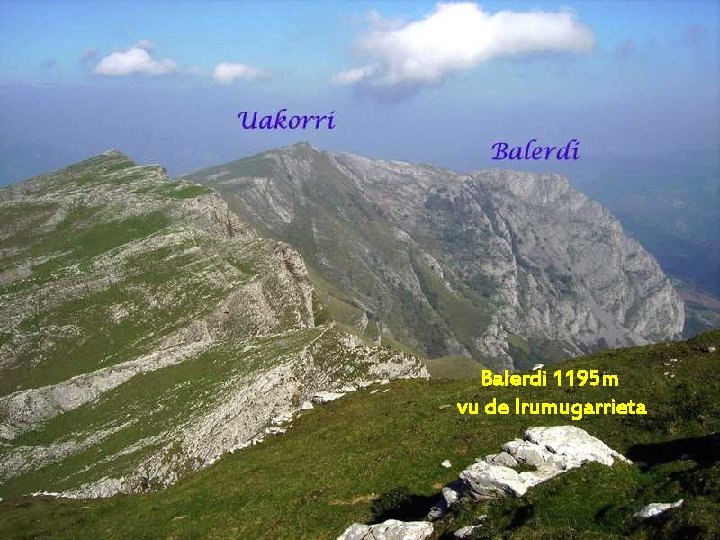 Balerdi 1195 m vu de Irumugarrieta 