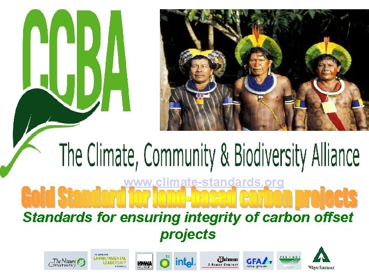 www. climate-standards. org Standards for ensuring integrity of carbon offset projects 