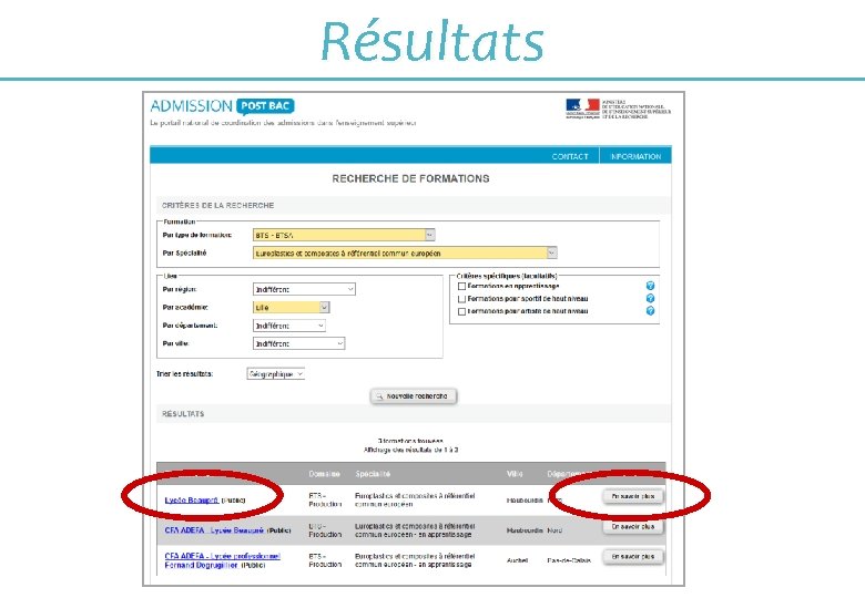 Résultats 