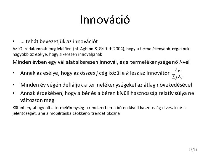 Innováció • 16/17 