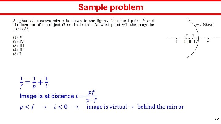 Sample problem 35 