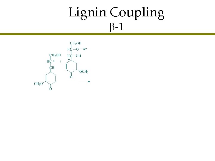 Lignin Coupling -1 