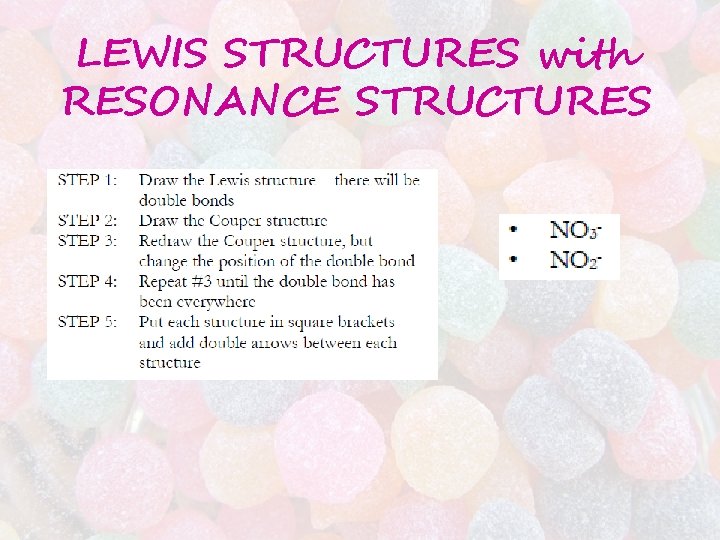 LEWIS STRUCTURES with RESONANCE STRUCTURES 