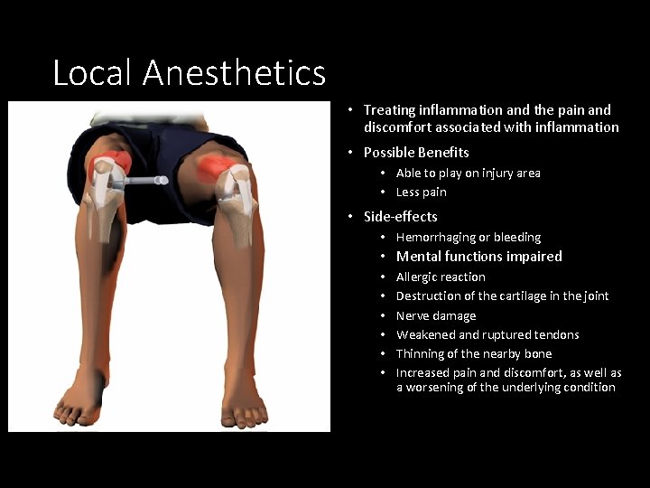 Local Anesthetics • Treating inflammation and the pain and discomfort associated with inflammation •