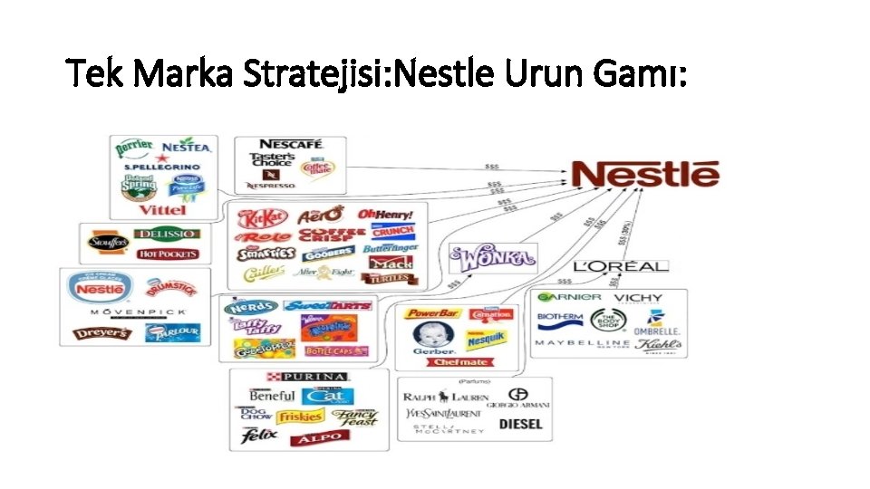 Tek Marka Stratejisi: Nestle Urun Gamı: 