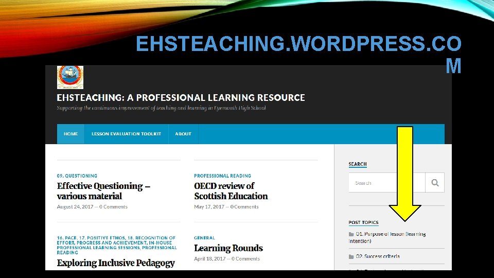 EHSTEACHING. WORDPRESS. CO M 