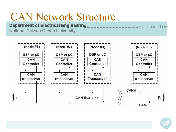 CAN Network Structure Department of Electrical Engineering, National Taiwan Ocean University www. ee. ntou.