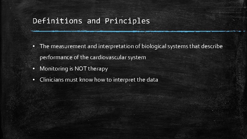 Definitions and Principles • The measurement and interpretation of biological systems that describe performance