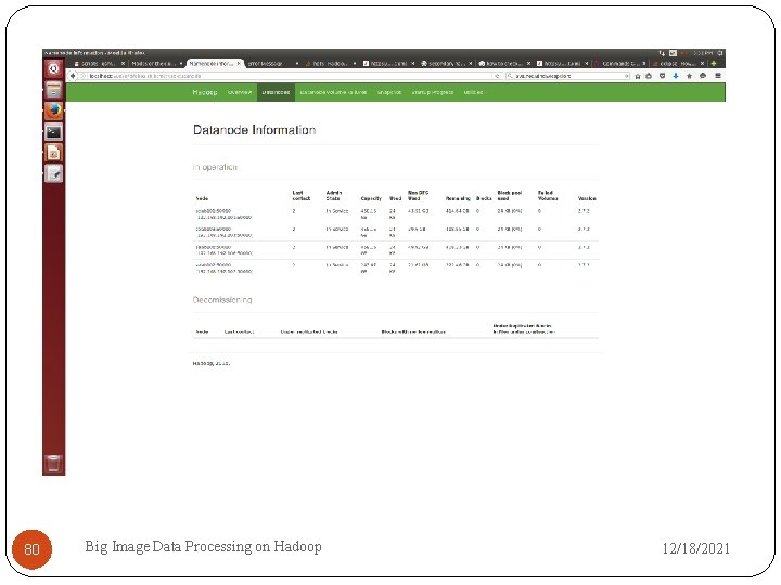 80 Big Image Data Processing on Hadoop 12/18/2021 