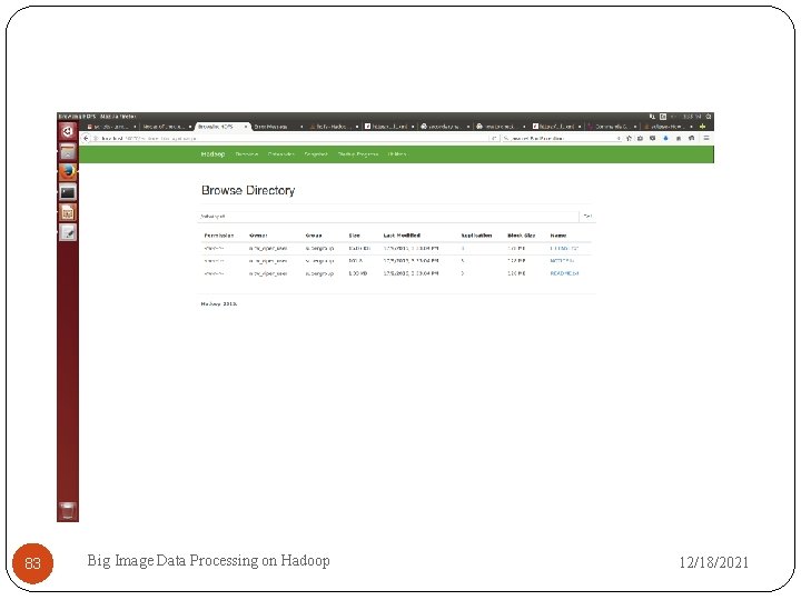 83 Big Image Data Processing on Hadoop 12/18/2021 