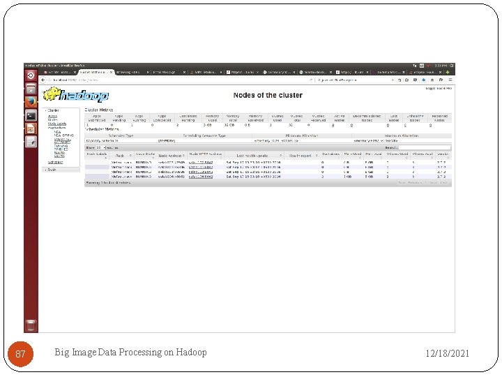 87 Big Image Data Processing on Hadoop 12/18/2021 