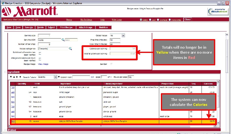 Totals will no longer be in Yellow when there are no more items in