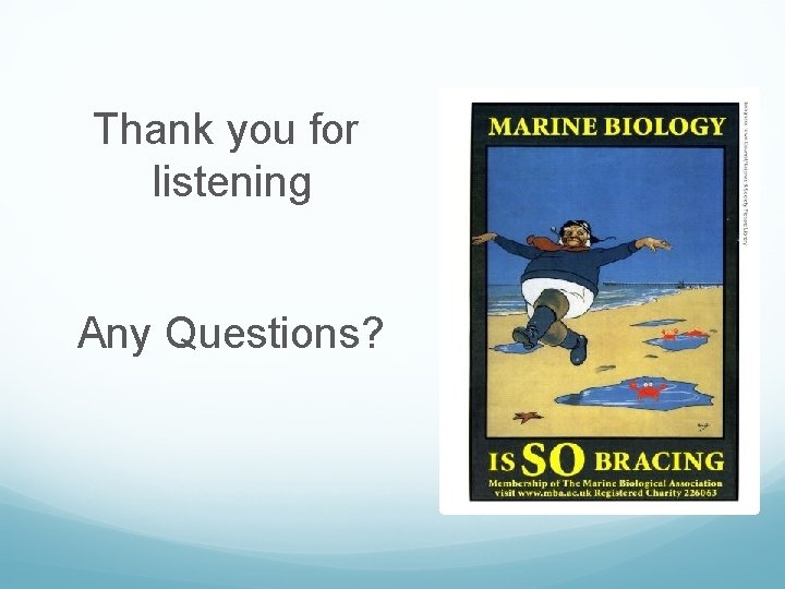 Thank you for listening Any Questions? 