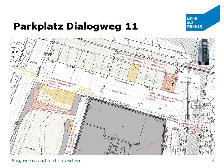 Parkplatz Dialogweg 11 Baugenossenschaft mehr als wohnen 4 