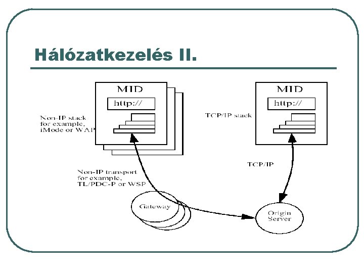 Hálózatkezelés II. 