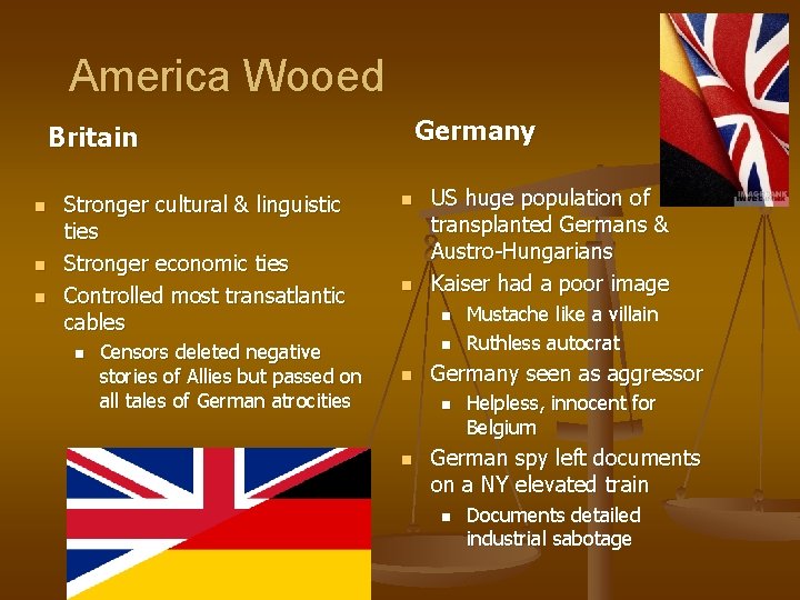 World War I The US Homefront IB History
