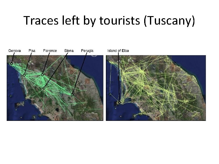 Traces left by tourists (Tuscany) 