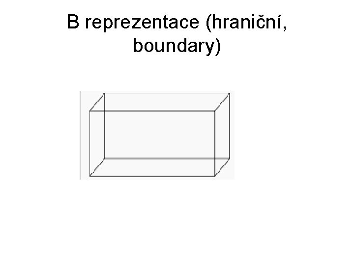 B reprezentace (hraniční, boundary) 