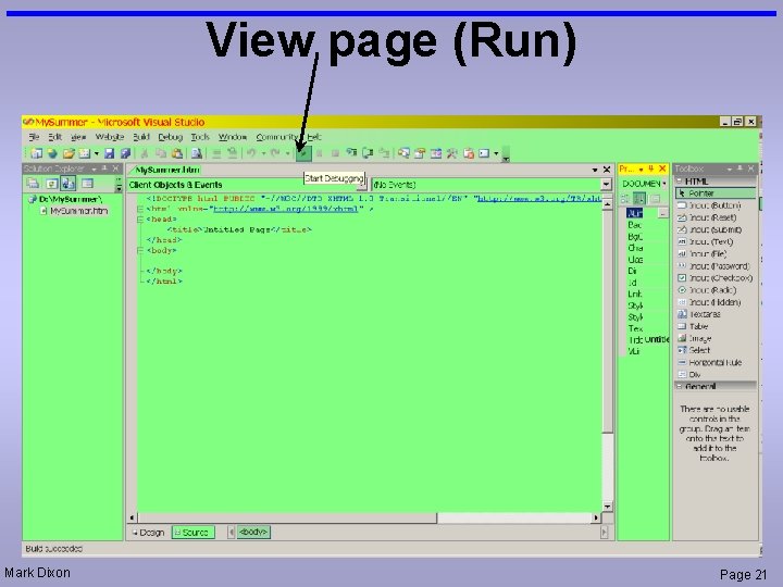 View page (Run) Mark Dixon Page 21 