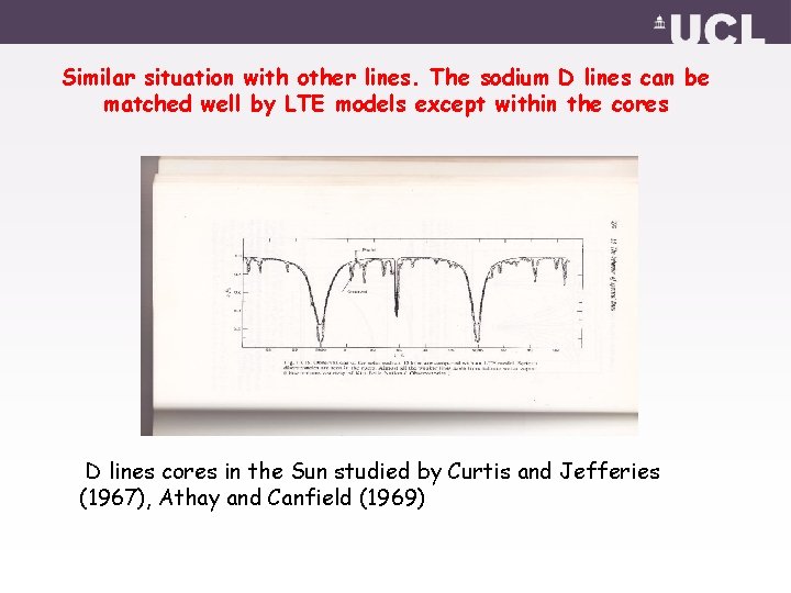 Similar situation with other lines. The sodium D lines can be matched well by