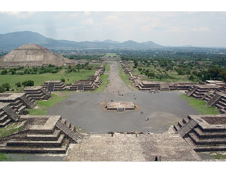 Teotihuacan Religion: multiple gods including feathered serpent and rain god Over 2000 structures At