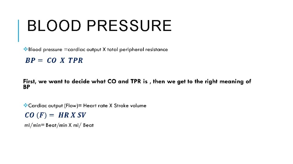 BLOOD PRESSURE 