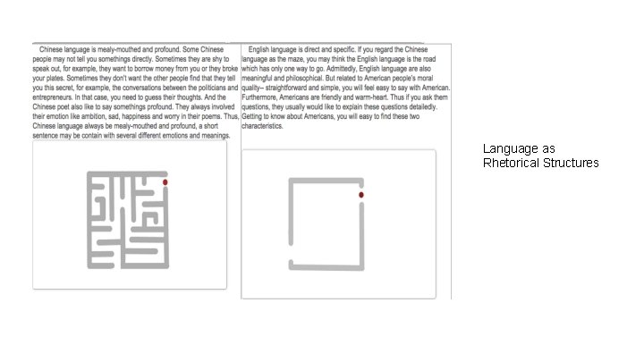 Language as Rhetorical Structures 