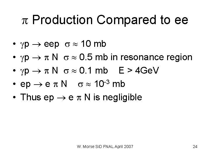  Production Compared to ee • • • p eep 10 mb p N